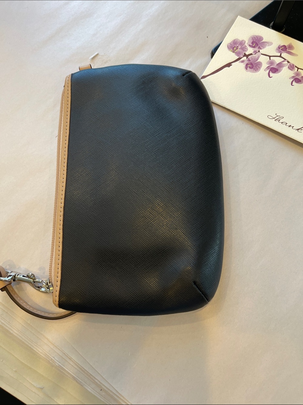 Coach Bags | Coach Horse And Carriage Leather Wristlet | Color: Black/Tan | - Picture 4 of 5